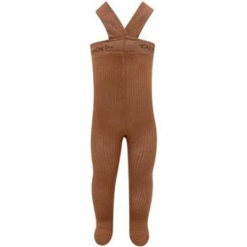 Collant navy con spalline a costine per bambini