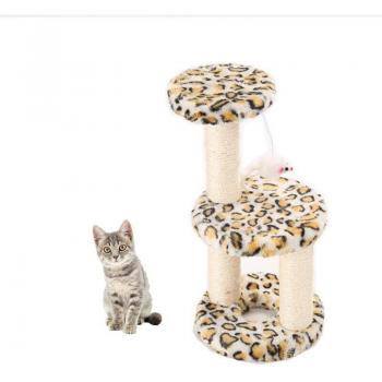 Poste à gratter léopard pour chat