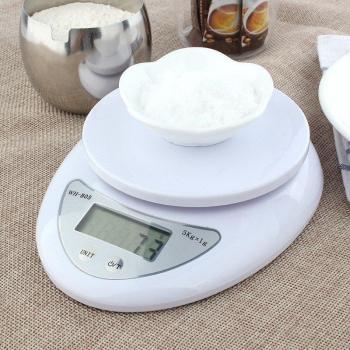 Escala digital para cocina 5kg/1g, indicador LED