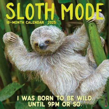Sloth Mode 2025 12 X 12 Wall Calendar, by Willow Creek Press