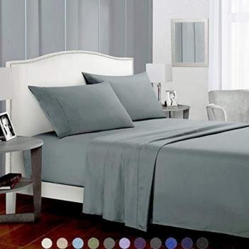 SaDio Bedding US Queen Size=UK King Size Sheet Set