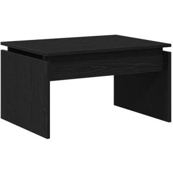 Tavolino moderno in rovere nero 68x38x50 cm