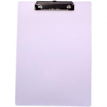 Blue/Black A4 Plastic Clip Board with Pen Holder
