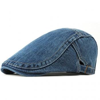 Spring Summer Solid Color Flat Peak Caps