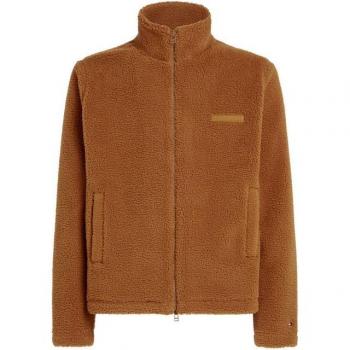 Tommy Hilfiger Sweatjacken‑Kollektion 2024: Teddyfell‑Optik, M, Herren, Braun