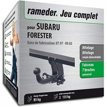 Rameder Pack, attelage rotule démontable + Faisceau 7 Broches Subaru Forester