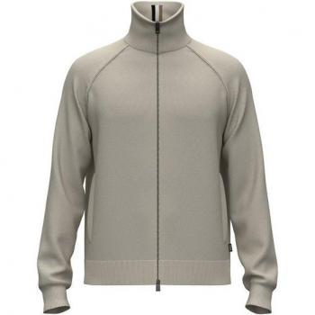 Offwhite Strickjacke mit Stehkragen Modell 'Domico'