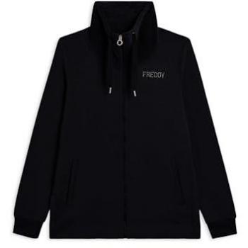 Felpa Freddy con Spacchi Laterali Donna XXL Nero