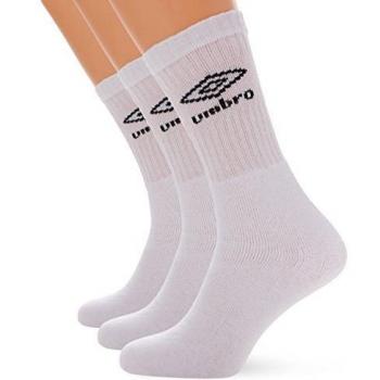 Pack de 3 Calcetines Umbro para Adulto, Blanco