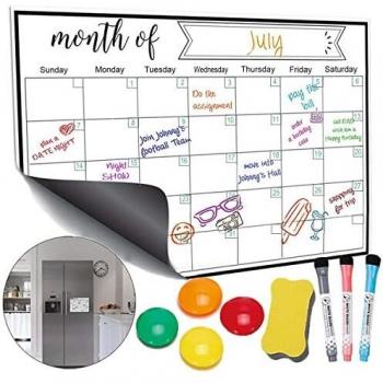 Panlom Magnetic Family Planner with Dry Wipe Markers