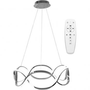 Twist Chrome LED Pendant with Remote