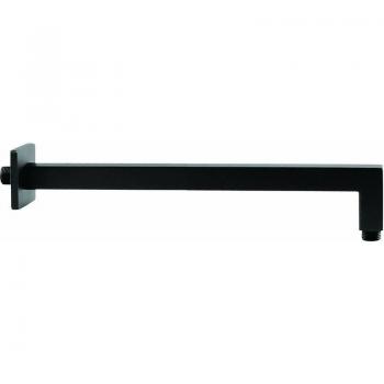 Braccio Doccia Quadro Nero Opaco 350 mm – Design Tecom BRDSNR