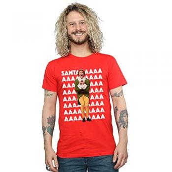 Large Red Elf Men's Buddy Santa Tee