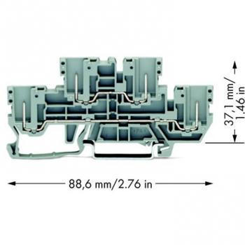 Connecteur WAGO 870-151 5 mm gris