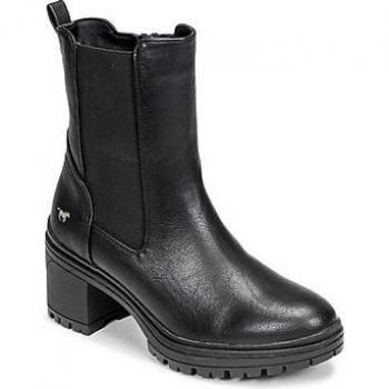 Mustang Damen Stiefelette 1409511 Schwarz Kunstleder Größe 36