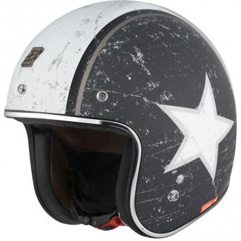 Bogotto V541 Casque jet Rebel Noir Blanc S