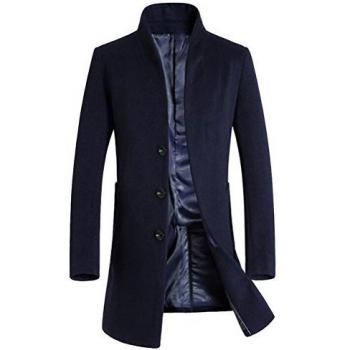 Sottile Caloroso Cappotto Uomo XL Vogstyle Blu