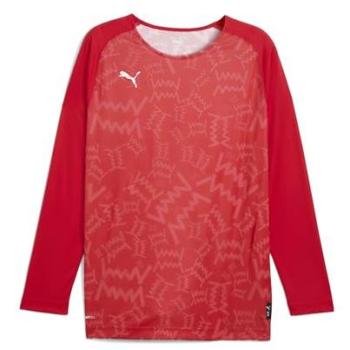 Puma Red Graphic Shooting T-Shirt (Teamjaws LS)
