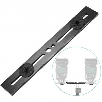Support trépied Neewer 20,3 cm pour double caméra stéréo 3D