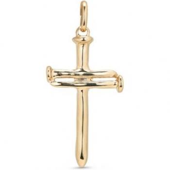 Croix élégante en or 18K