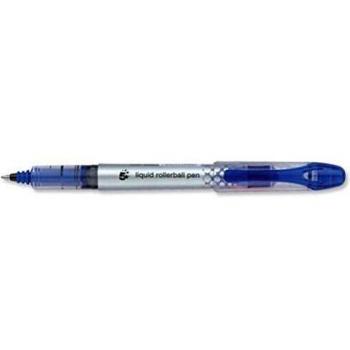 Elite Liquid Ink Rollerball Pen Blue 0.7mm Tip Pack of 12