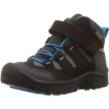 KEEN Unisex-Kinder Blk/Blue Hikeport Mid Wp, Trekkingstiefel