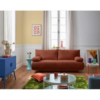 BESTMOBILIER Cristal Komfort‑Sofa 3‑Sitze mit integrierter Schlaf