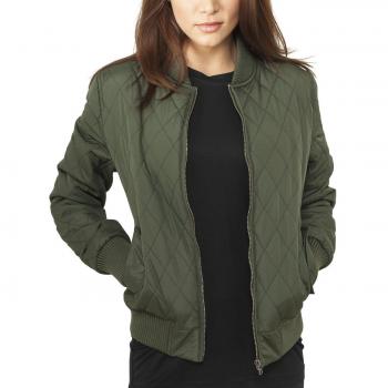 Urban Classic Women's Diamond Quilted Nylon Parka Jacket