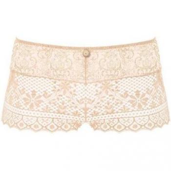HerRoom Women’s Cassiopee Cream Lace Boyshorts – Small Plus Size
