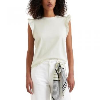 Top denim bianco Marc O'Polo Naturale