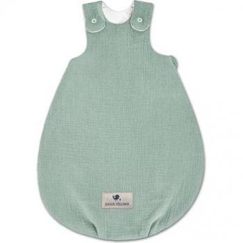 Julius Zöllner Babyschlafsack Musselin grün 50/56