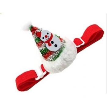 Accesorio navideño para mascotas con diadema de lentejuelas