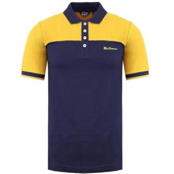 Herren Polo Marine/Gelb – Ben Sherman, Mittelgroß