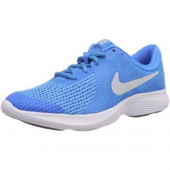 Nike Jungen Revolution 4 GS Trail‑Runners – Hero/Pure Platinum/Blue Glow/Black (EU 35,5)