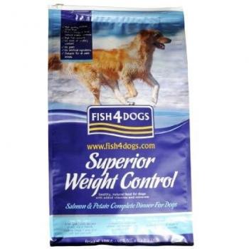 FISH4DOGS Superiore Senior Completo Controllo Peso Salmone 1,5 kg