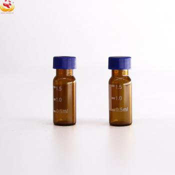 100 Stück Bernstein 2 ml Laborflaschen für Agilent und Shimadzu