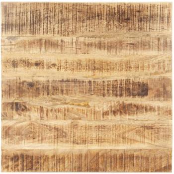 Table carrée en bois de manguier 25-27 mm 60x60 cm
