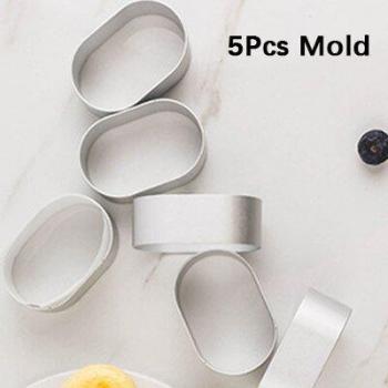 Non-Stick Mini Oval Cake Baking Pans Set (5/10 Pieces)