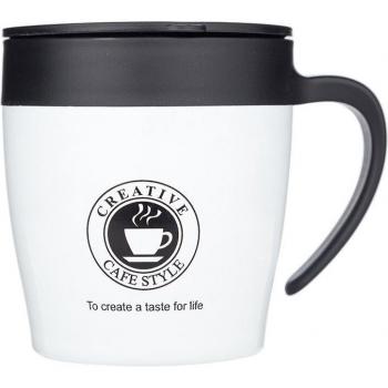 UPORS 330ml Thermos Coffee Mug with Lid & Spoon
