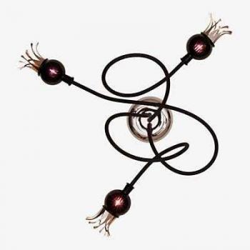 Serien Lighting Poppy Wall 3 Arme, Metall/gold