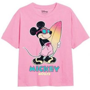Mickey Mouse Surf T-shirt per ragazze Disney con effetto sfumato