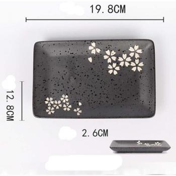FANCITY Gres Japonés: Cuenco de Arroz Floral