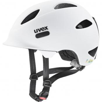 Casco Infantil UVEX Junior OYO en Blanco Negro Mate Seguro