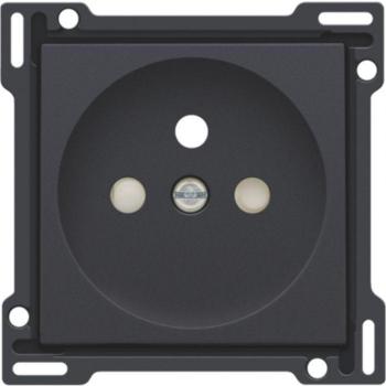 Afwerkingsset voor stopcontact 28.5mm, antraciet