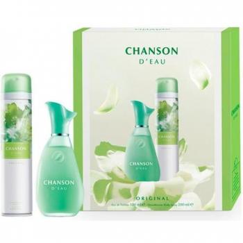 Chanson D'Eau Original Set Eau De Toilette 100ml, Antiperspirant 200ml