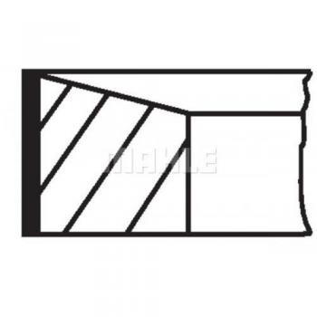 MAHLE High Performance Piston Ring Set for Engine Model 02207N0