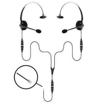 Monaural Telephone Training Headset Bundle