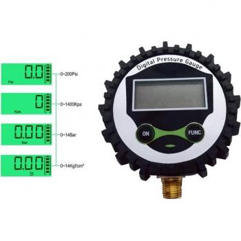 Godeson LCD Pressure Gauge with 4 Measurement Units