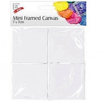 Artist's Mini Framed Canvas Pack, 7x7cm (4)