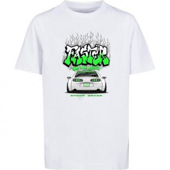 Mister Tee – „Schneller als die durchschnittlichen Kinder“ T-Shirt weiß (Jungen, Größe 164)